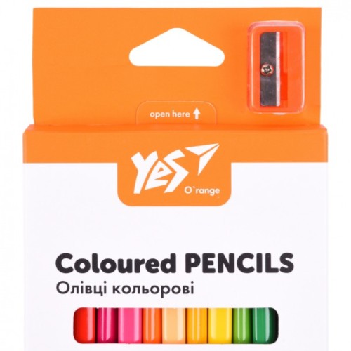 Олівці кольорові Yes Orange Line 18 кольорів з точилкою (290739)