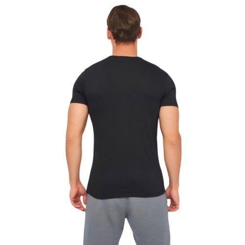 Футболка Kappa T-shirt Mezza Manica Girocollo K1335 Nero con stampa logo pet чорний XL (8032606509702)