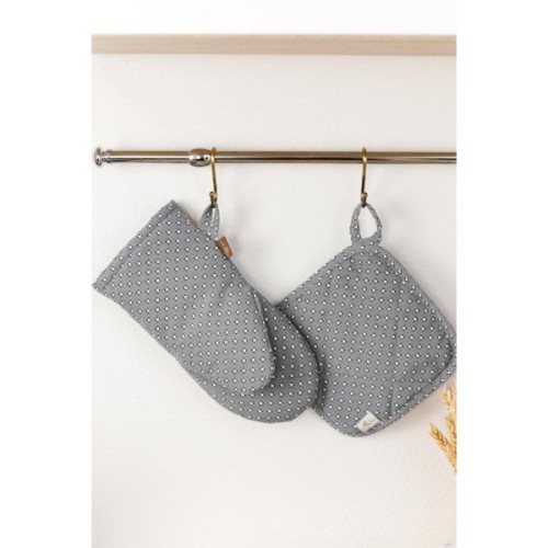 Кухонна прихватка Прованс Merry Christmas сіра 20х20 (031456)