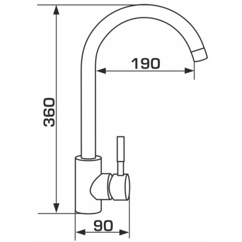 Змішувач GRANADO Elche LUX avena (gz0102L)