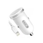 Зарядний пристрій XO 2xUSB 2.1A + cable USB to Lightning white (TZ08-L-WH)