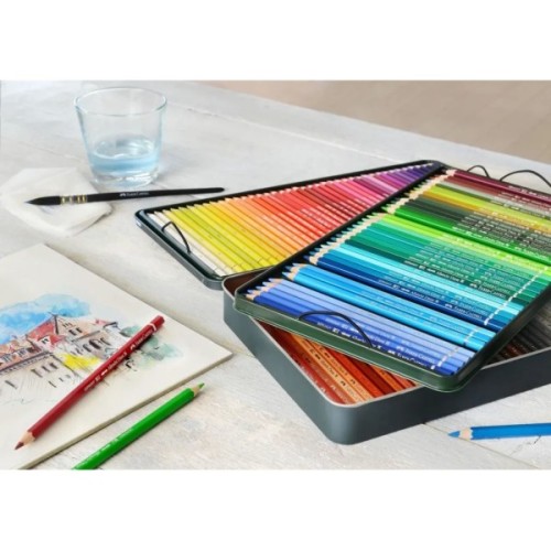Олівці кольорові Faber-Castell Albrecht Drer акварельні, 120 кольорів в металевій коробці (117511) (15514)