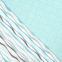 Постільна білизна Home Line Хвилі/Клітинка бірюзовий бязь полуторний (173833)