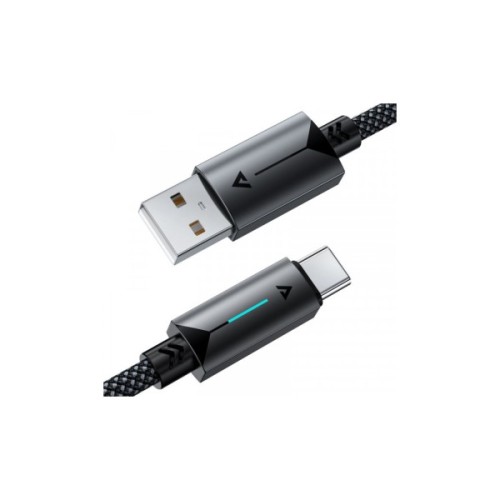 Дата кабель USB 2.0 AM to USB-C 1.2m 60W black Acefast (6974316284482)