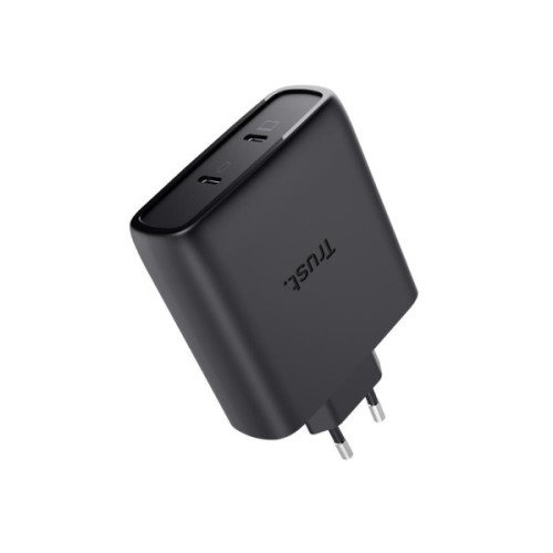 Зарядний пристрій Trust 2xUSB-C 100W GaN PD/PPS black (25527_TRUST)
