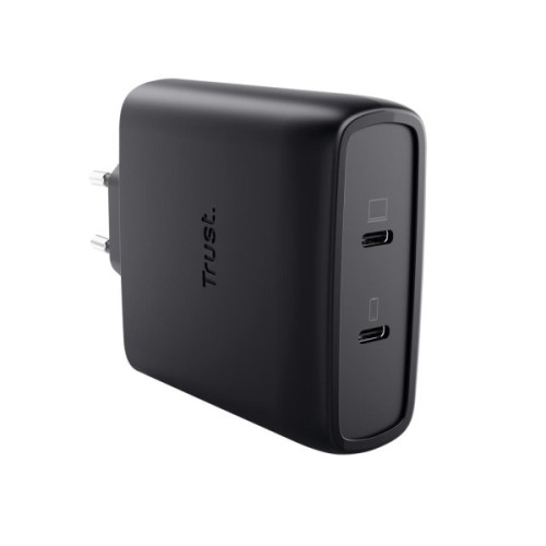 Зарядний пристрій Trust 2xUSB-C 100W GaN PD/PPS black (25527_TRUST)