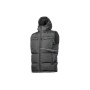 Жилет робочий Hoegert BORGER HT5K920-M утеплений з капюшоном 100% поліестер чорний, M (50) (HT5K920-M)