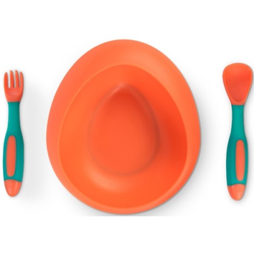 Тарілка дитяча Baboo Ufo з основою-присоскою, від 6 місяців (персик) (9-031)