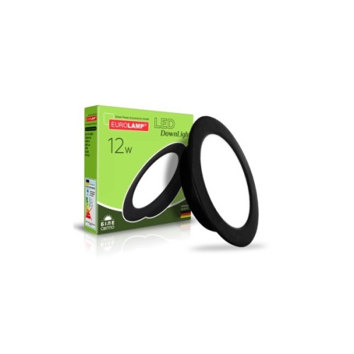 Світильник Eurolamp LED 12W 4000K (LED-DLR-12/4(new)(black))