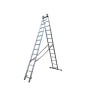 Драбина GTM 3-секції, розкладна, 3*14сх. 3,8-9,74м (KME314)
