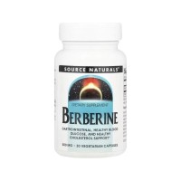 Вітамінно-мінеральний комплекс Source Naturals Берберін, 500 мг, Berberine, 30 вегетаріанських капсул (SN2782)
