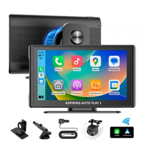 Автомобільний монітор Aspiring Auto Play 1, Magnet, CarPlay, Android auto