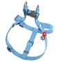 Шлея для собак WAUDOG Re-cotton з QR-паспортом М блакитна (03322)
