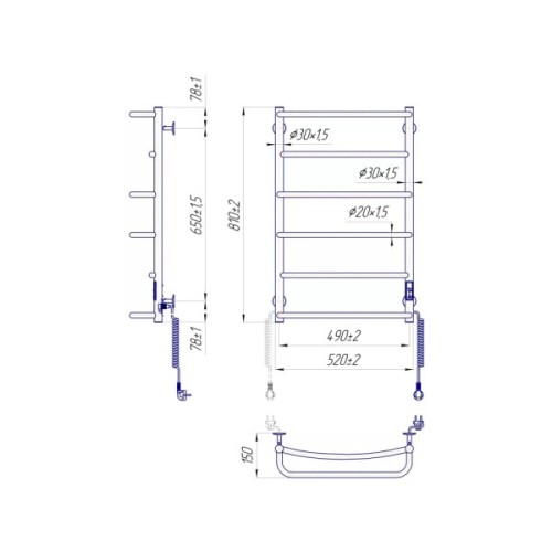 Сушарка для рушників MARIO Люкс НР-І (2.3.0315.10.P)