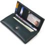 Портмоне Canpellini З натуральної шкіри флотар Зелене (21854)