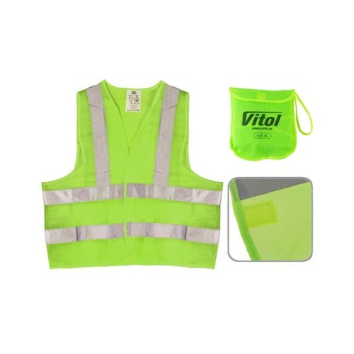 Жилет сигнальний VITOL зелений 116B XL (ЖБ002)