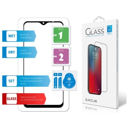 Скло захисне ACCLAB Full Glue Xiaomi Redmi 9 Black (1283126508813)