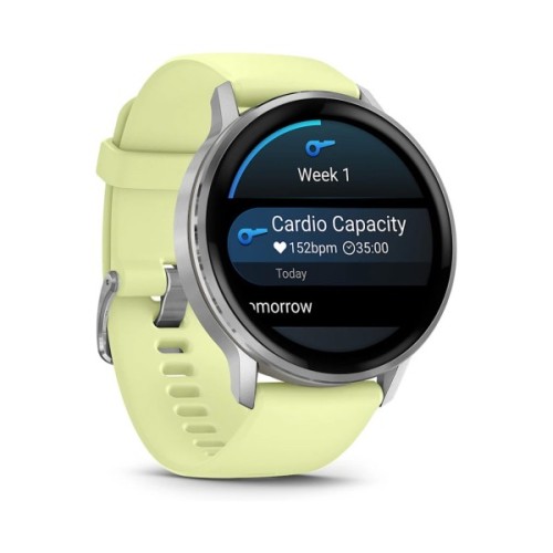 Смарт-годинник Garmin Venu 4 (45mm), Gray w/ Silver + Citron, GPS смарт-годинник (010-03014-02)