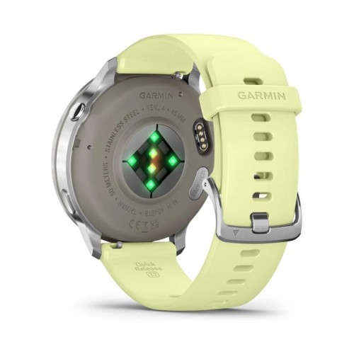 Смарт-годинник Garmin Venu 4 (45mm), Gray w/ Silver + Citron, GPS смарт-годинник (010-03014-02)