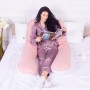 Подушка MirSon для вагітних і відпочинку Eco Line №8032 U-подібна White-Coral (2200006185079)