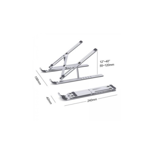 Підставка до ноутбука Choetech до 15", алюміній, компактна конструкція (H045-SL)