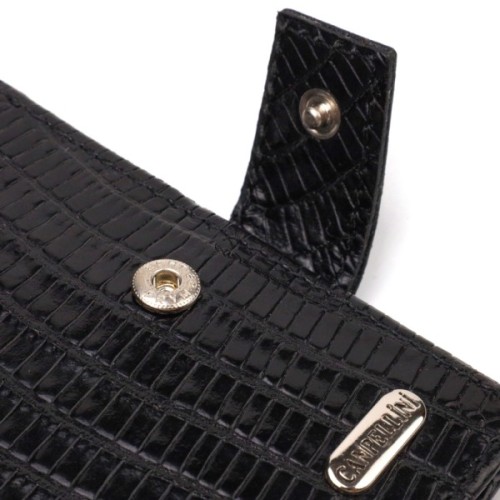 Гаманець Canpellini З натуральної шкіри Чорний (21789)