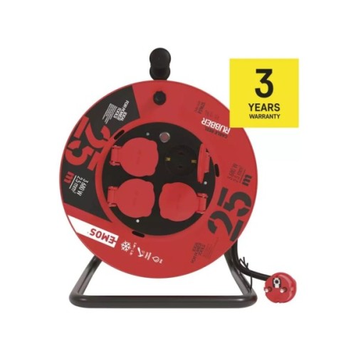 Мережевий подовжувач EMOS P19625, 25m, 2.5mm2 (P19625)