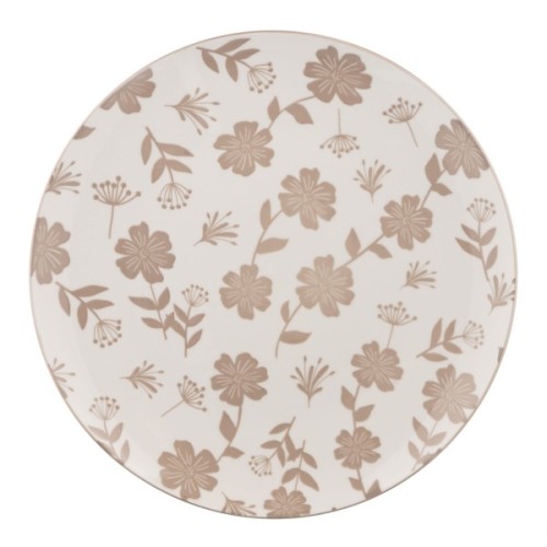 Тарілка Ardesto Ravenna, 26.8см, порцеляна, біло-бежевий (AR1327R)