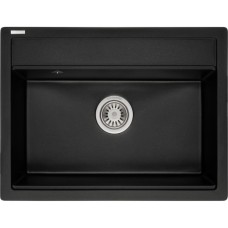 Мийка кухонна GRANADO ARTES black shine з сифоном (gr3601)