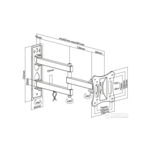 Кронштейн Brateck LPA51-113