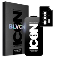 Скло захисне Armorstandart Supreme Plus Black Icon Samsung S25 (ARM85453)