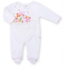 Чоловічок дитячий Bibaby з ніжними квіточками (60195-68G-pink)