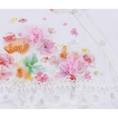 Чоловічок дитячий Bibaby з ніжними квіточками (60195-68G-pink)