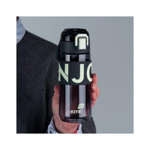 Пляшка для води Kite 550 мл сіра (K25-1232-1)