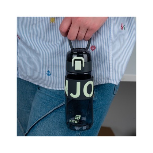 Пляшка для води Kite 550 мл сіра (K25-1232-1)