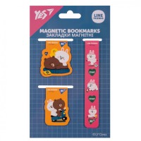 Закладки для книг Yes магнітні Line Friends 3 шт (708357)