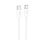 Дата кабель USB-C to USB-C 1.0m Magic silicone PD 60W X87 white HOCO (6931474783264)