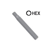 Біта для шуруповерта Toptul шестигранна 10мм L-75мм HEX 4мм (FSDB1204)