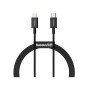 Дата кабель USB-C to Lightning 2.0m 3.0A PD Superior Series Black Baseus (CATLYS-C01)