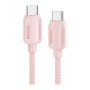Дата кабель USB-C to USB-C 1.0m 100W pink Essager (EXCTT1-WL04-P)