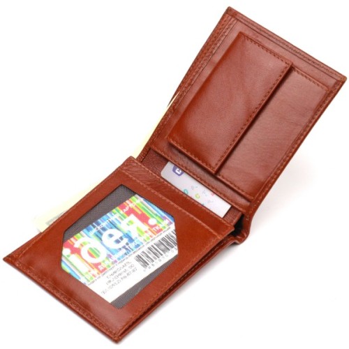 Гаманець Canpellini З натуральної шкіри Коричневий (21762)