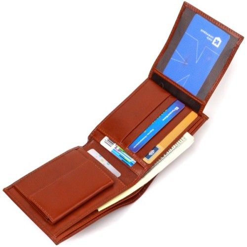 Гаманець Canpellini З натуральної шкіри Коричневий (21762)