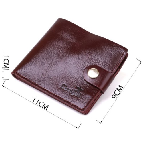 Портмоне Shvigel Шкіряне Бордове (16442)