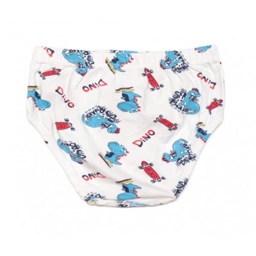 Труси дитячі BiyoKids з динозаврами (2556-104B-white)