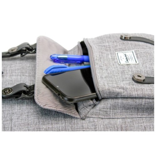 Рюкзак шкільний Bodachel 29*17*50 см сірий (BS01-26-L)