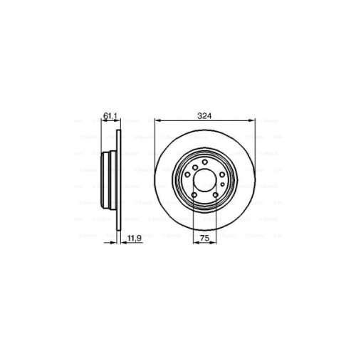 Гальмівний диск Bosch 0 986 478 095