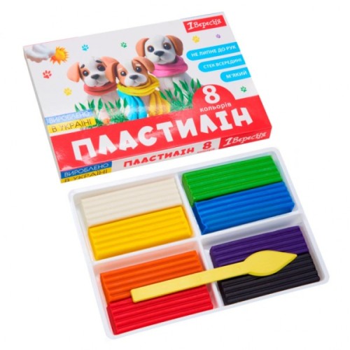 Пластилін 1 вересня Classic 8 кольорів 160 г (540659)