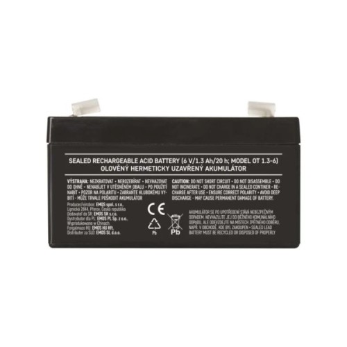 Батарея до ДБЖ EMOS B9651 AGM 6V 1.3Ah fast 4,7mm (B9651)