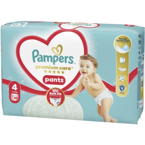 Підгузки Pampers Premium Care Pants Розмір 4 (9-14 кг) 40 шт (8006530320009)