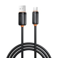 Дата кабель USB 2.0 AM to USB-C 1.0m 3A black XO (XO-CB-300UC-BK)